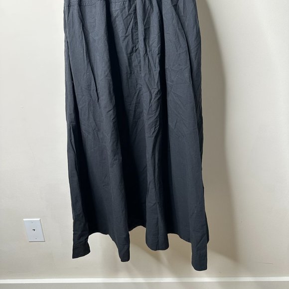 Madewell Brooke One Shoulder Ruffle Midi Dress Black Size 2 NEW - Picture 8 of 9